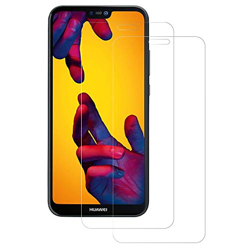 POOPHUNS Huawei P20 Lite Panzerglas Schutzfolie, 2 Stück, 9H Härte, Anti-Öl, Anti-Kratzer, Anti-Fingerabdruck, Gehärtetem Displayschutzfolie für Huawei P20 Lite