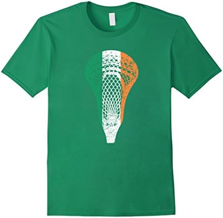 Men's Irish Flag Ireland Lacrosse Shirt Medium Kelly Green