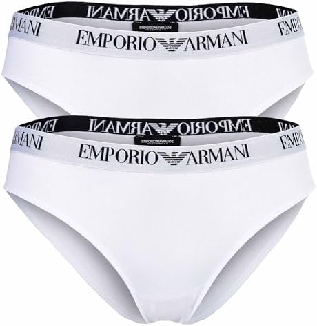 Lot de 2 Slips Essentiels en Coton pour Femme, Blanc, Taille L, Blanc/Blanc, L