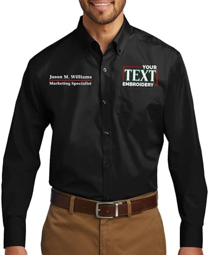 Amazon.com: INK STITCH Men S659 Custom Embroidery Add Logo Texts
