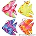 Plush colored fish stuffed toy animals blk pack of 12