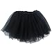 So Sydney Ballerina Basic Girls Dance Dress-Up Princess Fairy Costume Dance Recital Tutu (Black)