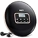 Portable CD Player, Personal Compact Disc CD Player with Headphones, Anti-Skip/Shockproof Protection Small Music Walkman MP3 Players with LCD Display for Adults Students Kids, Gift for Car Use