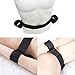 Amosfun Bondage Straps Handcuff Waist Cuff Bed Restraints SM Toy for Couples Lovers Blackthumb 1