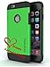 iPhone 6 Case-Cover 4.7 Inch+Tempered Glass Protector, Best for Apple Phone Cases-Heavy Duty Shock Absorbing TPU-Ultra Protective Skin-Seamless-Green