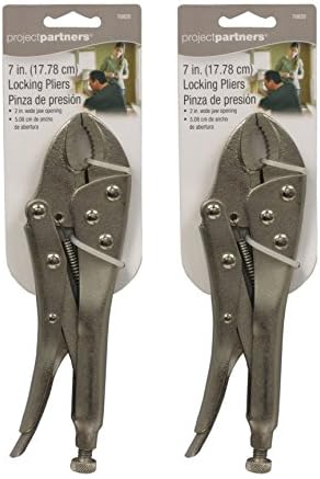 Set of 2 Project Partners 7" Locking Grip Pliers