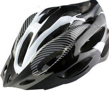 White Bicycle Men And Women Mountain Bike Racing Adult Free Size Safty Adjustable Riding Protecter Carbon Fiber Grain Cycling Helmets