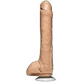 Doc Johnson Kevin Dean - 12.5 Inch Realistic Cock with Removable Vac-U-Lock Suction Cup Base - F-Machine Compatible - Made of Firm Yet Flexible R5 Material - Storage Bag Included
