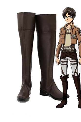 Attack on Titan Shingeki No Kyojin Anime Cosplay Shoes Boots Custom Made