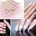 Saint-Acior 6pcs Poly Nail Gel Kit Nail Extension Builder False Nail Tips Top and Base Coat Decoration Kit