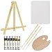 US Art Supply 13-Piece Oil Painting Set with Mini Table Easel