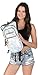 SOJOURNER Rave Hydration Pack Backpack - 2L Water Bladder Included for Festivals, Raves, Hiking, Biking, Climbing, Running and More (Multiple Styles) (Holographic - Silver)