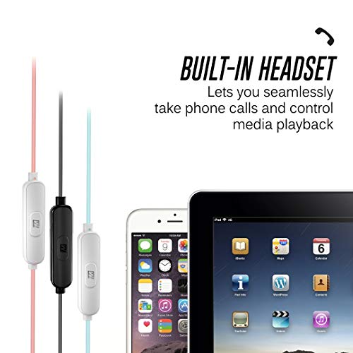 MEE audio X1 In-Ear Sports Headphones with Microphone and Remote (Mint/White) (Certified Refurbished) - Thumbnail 5