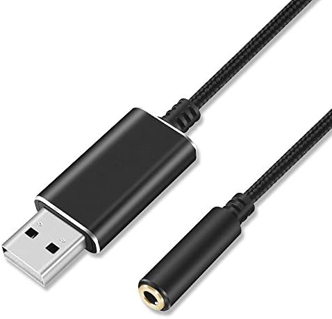 Usbから3 5mmへ変換アダプター オーディオケーブル コンピューター 簡単に音声通話 歌を聞くことを実現し Usbコンピューターヘッドセット プラグ プレイ すべてのusbポートと互換 Pcコンピュータノートブック一体式 Usbポート 3極 Trs 4極 Trrs 3 5mmミニジャック変換