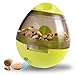 Wellood Dog Treat Dispenser Ball Toy, Interactive Treat-Dispensing Ball for Dogs & Cats: Increases IQ & Mental Stimulation, Tumbler Design Slow Feeder Easy to Clean Green