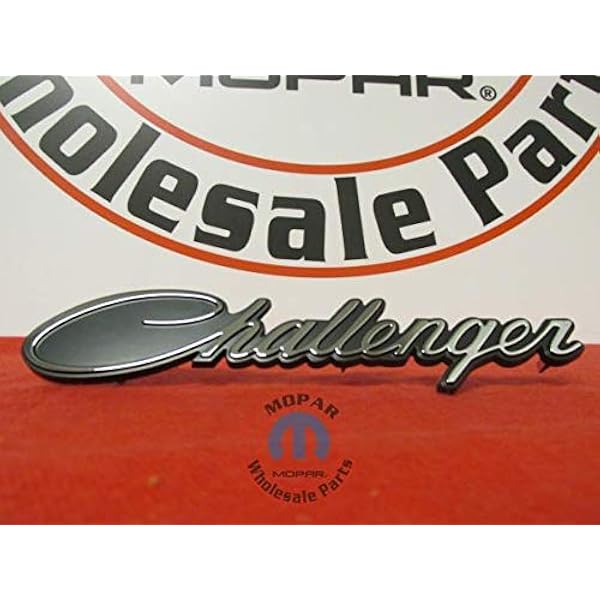amazon com dodge challenger emblem nameplate challenger mopar dodge oem automotive dodge challenger emblem nameplate
