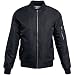 Majeclo Men's Casual Cotton Flight Bomber Jacket With MA 1 Pocket