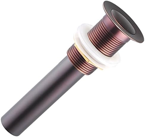1 1/2" Oil Rubbed Bronze Pop-Up Drain Without Overflow For Bathroom Vessel Sink