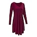 MILANKERR Women Long Sleeve Casual Loose Dress