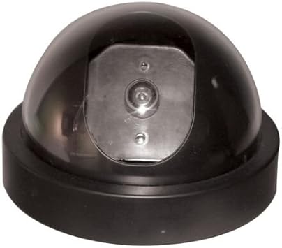 Camera De Segurança Falsa A Pilha Camera Dome Falsa Com Led A Pilha Sem Fio Com Placa Sorria Amazon Com Br