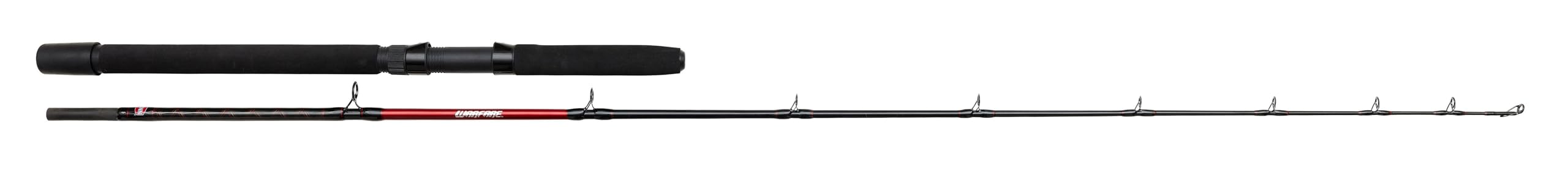 Penn Warfare Light Trolling Rod | Leichter, ergonomischer Eva-Griff | Hochbelastbarer Rollenhalter | Salzwasserangeln auf Thunfisch, Makrele und Königsfisch | Moderat, 2,13 m, 12-20 lb