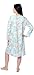 Beverly Rock Women's Warm Soft Fleece Floral Print Long Sleeve Nightgown