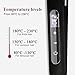 Huachi Professional Hair Straightener Travel Flat Irons for Hair Dual Voltage 110V- 220V, Portable Slim Hair Irons with Titanium Plates Touch Screen Feature, Instant Heat Up, Black, 1 inch…