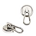 Ant Mag - Carabiner Magnetic Hooks 80LBS Heavy Duty Neodymium Magnet Carabiner with Swivel Carabiner Snap Hook for Indoor/Outdoor Hanging Grill Kitchen Factory Warehouse Office (2Pack)