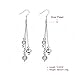 KOREA-JIAEN Fashion Earrings S925 Sterling Silver Plated Base Dangle Earring Jewelry (Tassels)