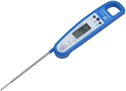 Digital Cooking Meat Thermometer with 100% Accurate Instant Read, Professional Temperature Guide, Best for Food, BBQ, Turkey, Baking, Candy, Milk, Bath Water, frying. By Trend Home Goods (BLUE)