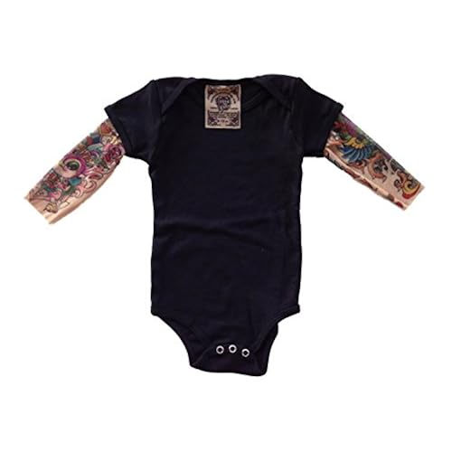 Wild Rose Baby Boy Girl Tattoo Sleeve Shirt, Mom Dad Salvation, Black (6 - 12 months) Clothing, Shoes & Jewelry, Baby, Baby Boys, Clothing, Bodysuits