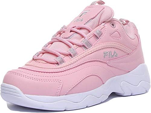 pink fila ray trainers