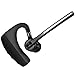 Bluetooth Headset, Wireless Hands-free Earpiece with Double HD Microphones and Noise Cancellation for Business/Driving/Office - Black