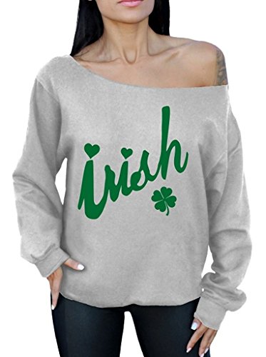 Cold Shoulder Lace Panel ST Patricks Day T Shirt Cold Shoulder Lace Panel ST Patricks Day T Shirt