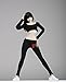 1/6 Female Sportswear Suit for Large Medium Bust Phicen Hottoy Female Body (Black)