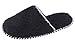 HomeTop Women’s Cozy Plush Fleece Slip On Memory Foam House Slippers (Medium / 7-8 B(M) US, Black)