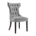 Dorel Living Clairborne Upholstered dining chair, set of 2, Gray