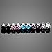 Xpircn 6G-00G Stainless Steel Cubic Zirconia Screw Tunnels Ear Stretcher Plugs Piercing Gauges