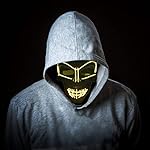 KiraKira Máscara LED Halloween, Halloween LED Máscaras Adultos LED Mask para la Fiesta de Disfraces, Máscara Disfraz Luminosa Craneo Esqueleto (red01) 10 KiraKira Máscara LED Halloween, Halloween LED Máscaras Adultos LED Mask para la Fiesta de Disfraces, Máscara Disfraz Luminosa Craneo Esqueleto (red01)