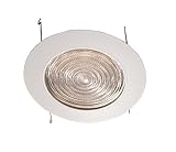 6 Inches Fresnel Lens Shower Trim for Recessed Light/Lighting-Fits Halo/Juno, Model: JBL6-206-WH-WH
