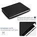 OOWOLF Padfolio Portfolio Folder, PU Leather Professional with Round Ring Binder 8.5 x 11 Inch Writing Pad Tablet Sleeve Interview Resume Document Organizer Business Card Holder Zippered Closure