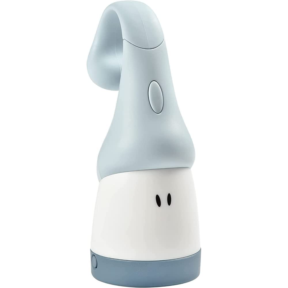 Béaba - Night Light for Baby and Kid - Rechargeable - Cordless & Portable - Soft Light - Ergonomic: Hooks onto Handles and Crib Bars - 90hrs Battery life - Turns into a Torch - Blue
