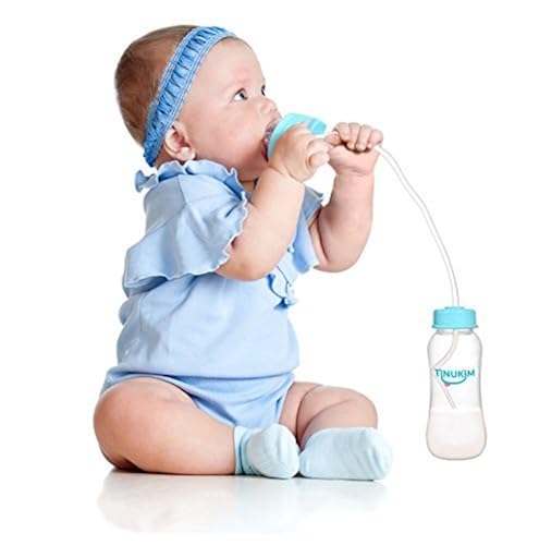 Tinukim iFeed Ounce Self Feeding Baby Bottle with Tube