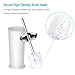 Homemaxs Toilet Brush and Holder Upgraded Modern Design Durable Shed-Free Bristles and Long Heavy Duty Handle Toilet Bowl Brush for Bathroom Toilet