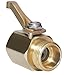 Underhill Garden Hose Shut Off Valve 3/4-Inch Hose Thread, Brass Hose Nozzle Connector, Attachment, Heavy-Duty Fittings, CV075H