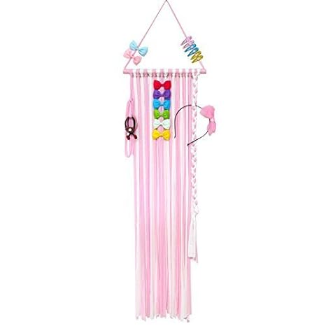Qtgirl 45 8in Hair Bow Holder Organizer Hanger Clip Storage Long