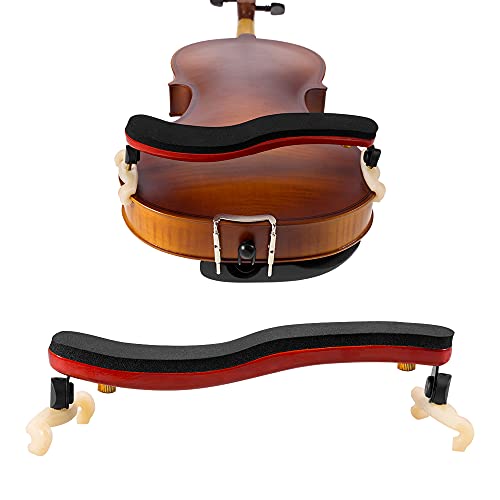 AMZZ Adjustable Maple Wood Shoulder Rest for 4/4 and 3/4 Violins