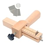 Yaetek Strip and Strap Cutter Craftool Leather DIY Hand Cutting Tool Wood Adjustable with Blades