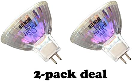 2pcs 20V 150W DDL Donar Bulb for 3M 3601 3601-5 6000 70899 800 900 6000 MFB-1100 MFB-7540 – ACCUSCOPE 3061 3069 3374 3378 – AGFA Select Scan, Graphic Arts Replacement lamp - 13094 14501