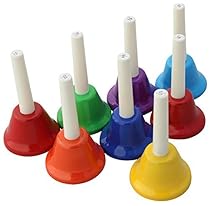 Rhythm Band 8 Note Metal Hand Bells - Set of 8
